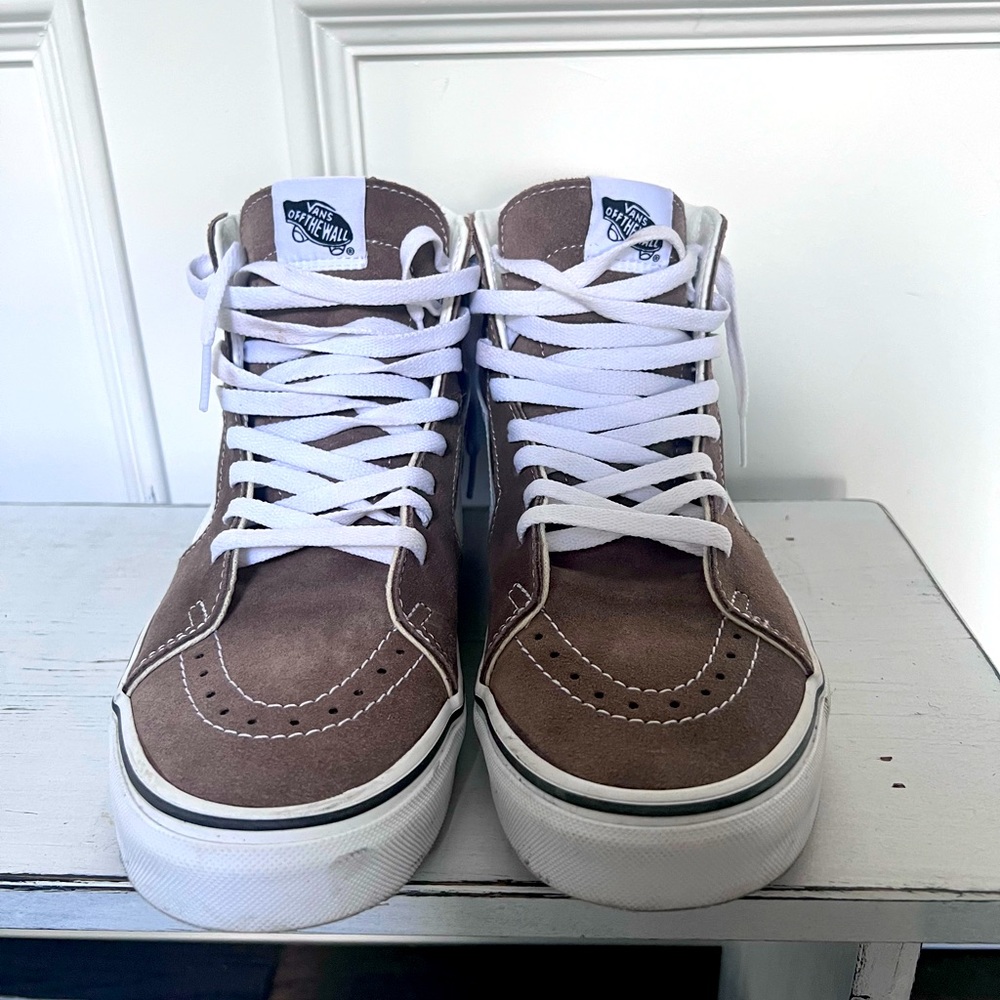 Vans brown suede high tops